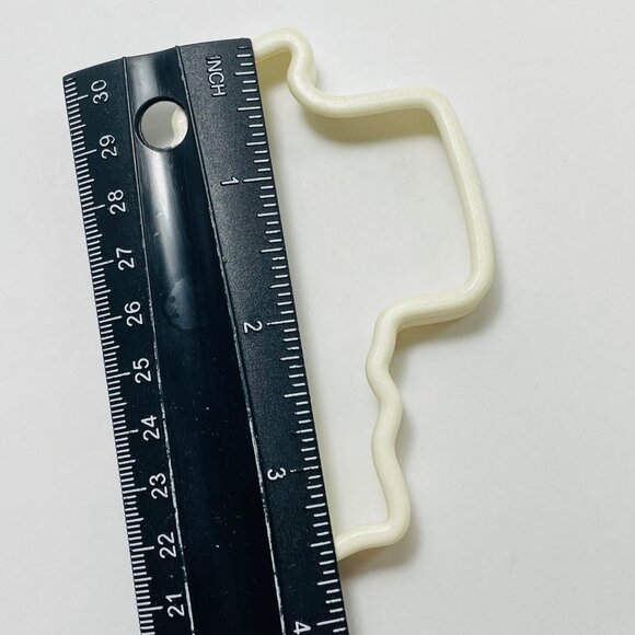 Santa Claus with Sack Holiday Cookie Cutter Craft White Vintage - Picture 3 of 4